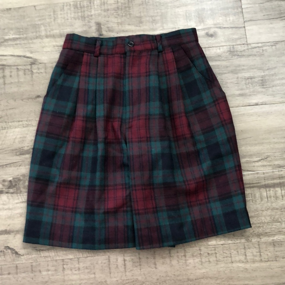 Vintage Charter Club Wool Plaid Shorts